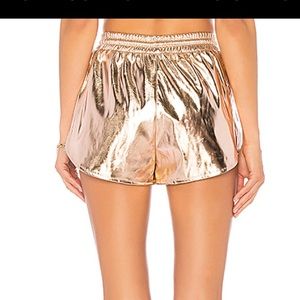 Revolve metallic shorts size S.